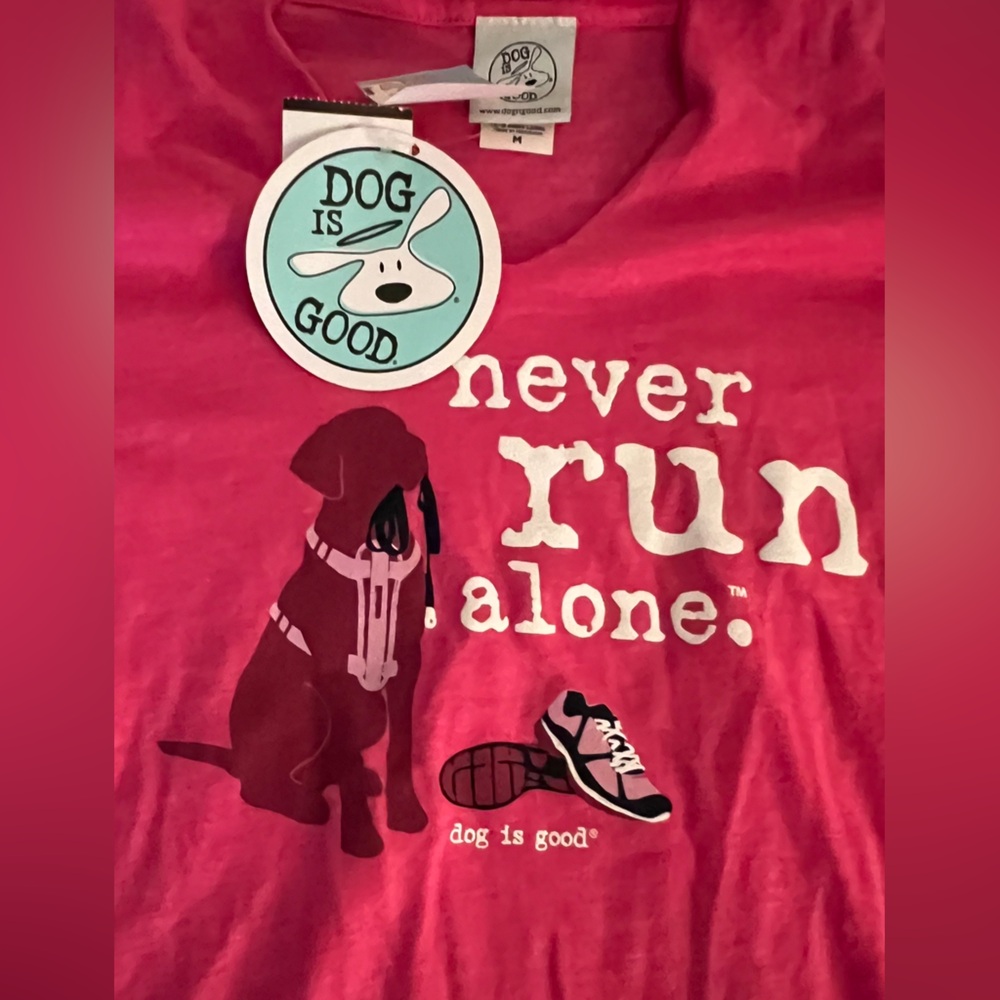 Brand new With Tags DOG IS GOOD long sleeve tshirt hoodie